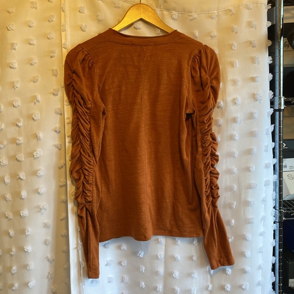 Free People Ruched Long Sleeve Top - Picture 2 of 4